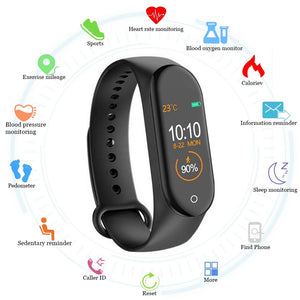 M4 Smart band Fitness Tracker Watch Sport bracelet Heart Rate Blood Pressure Smartband Monitor Health Wristband Fitness Tracker