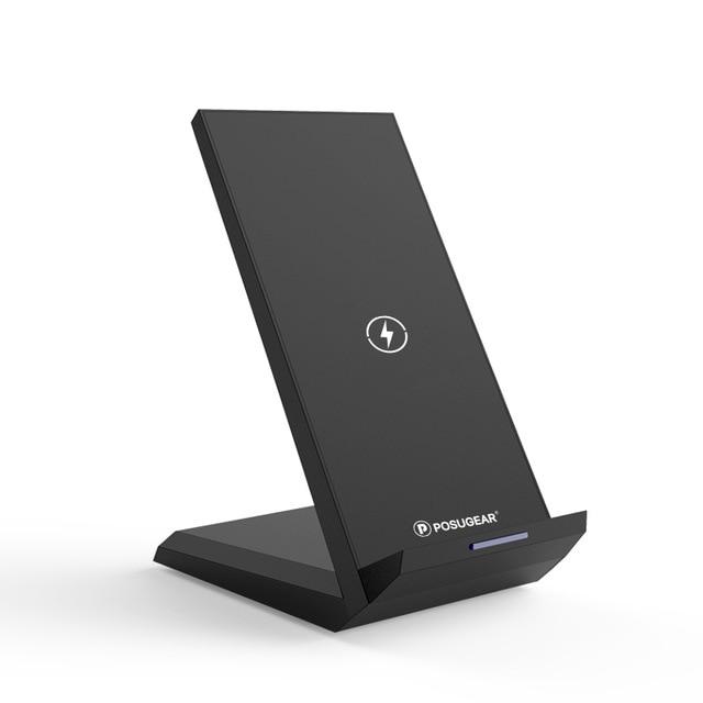 Posugear 15W Qi Wireless Charger Stand For iPhone 11 pro 8 X XS  Samsung s10 s9 s8 Fast Wireless Charging Station Phone Charger