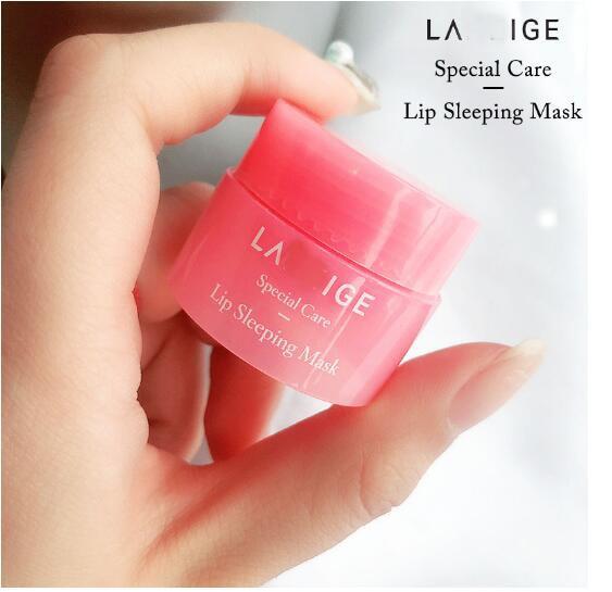 Korea Lip Sleeping Mask Night Sleep Maintenance Moistened Lip Balm the Pink Lips Bleaching Cream Nourish Protect Lips Care 3G