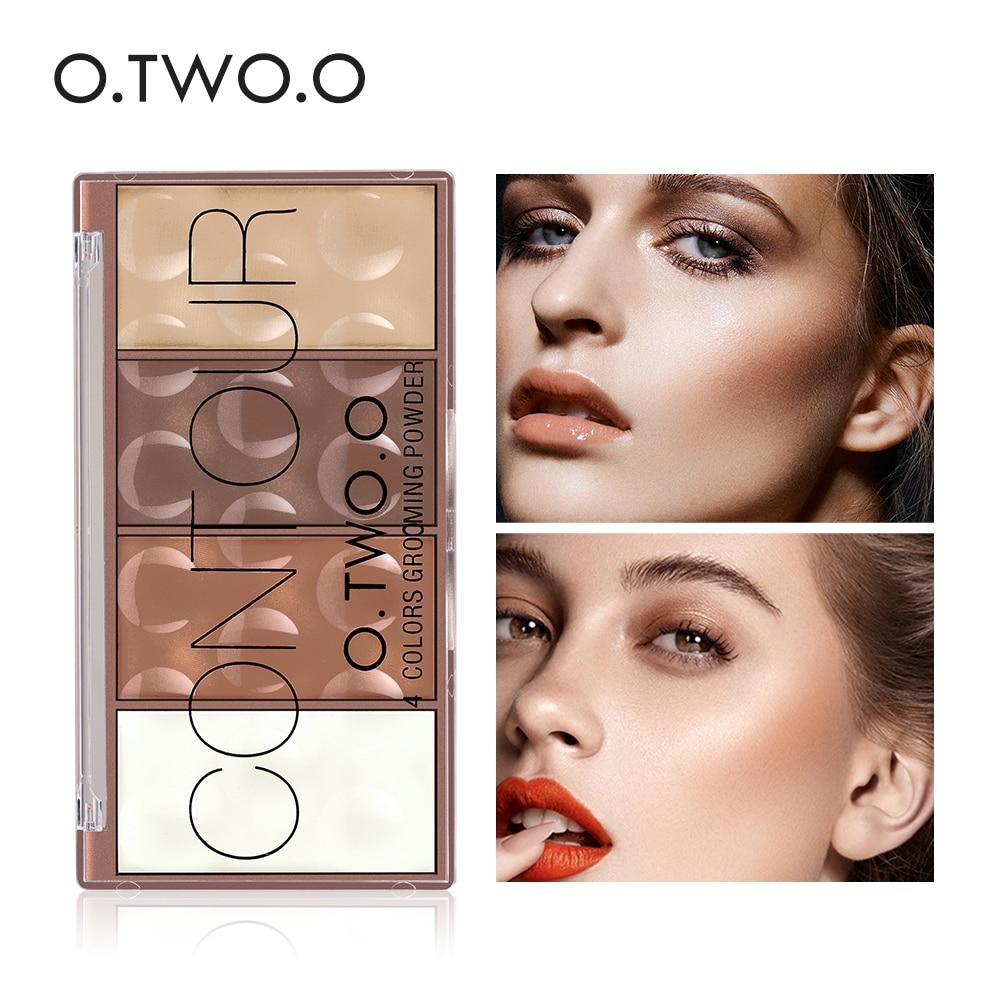 O.TWO.O 4 Colors Concealer Palette Face Makeup Base Contouring Palette Foundation Concealer Powder