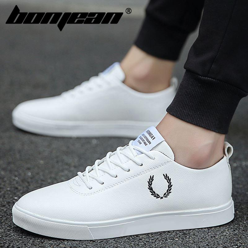 Men Shoes Spring Autumn Casual imitation leather Flat Shoes Lace-up