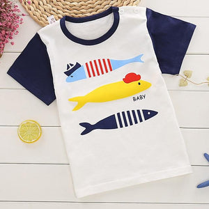 Children's short-sleeve T-shirt for Boy/Girls 2-9 years Tees