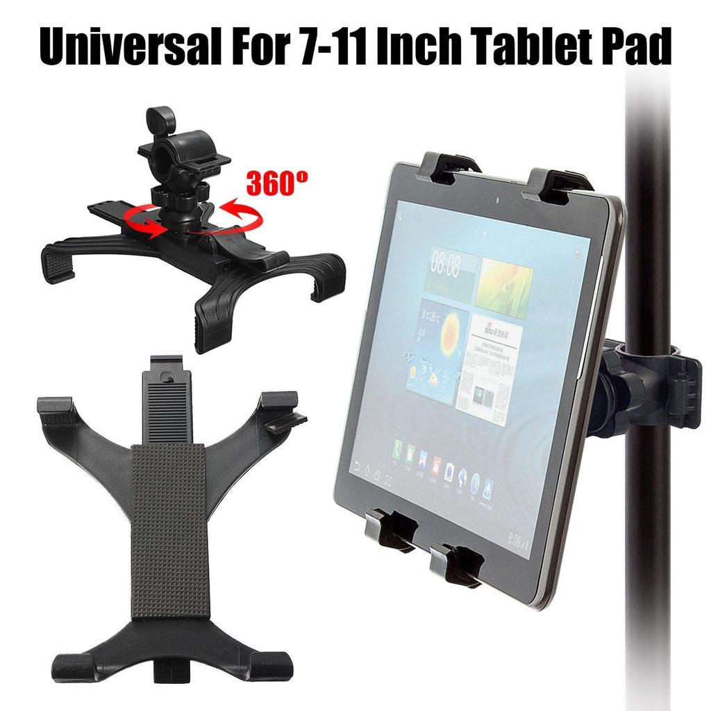 Universal 7-10" Bicycle Tablet Stand Adjustable Music Microphone Mount Motorcycle Bike Holder Mount For PC Tablet For iPad