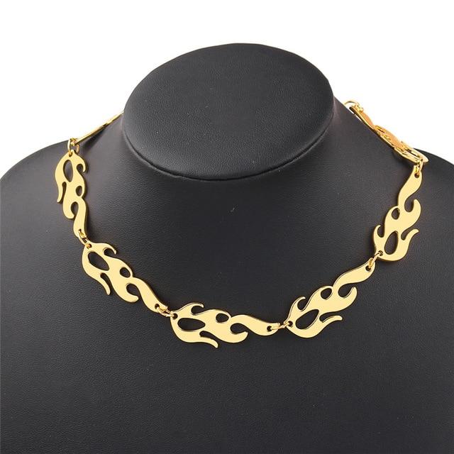 Fashion Necklaces Harajuku Streetwear Flame Unisex Necklace