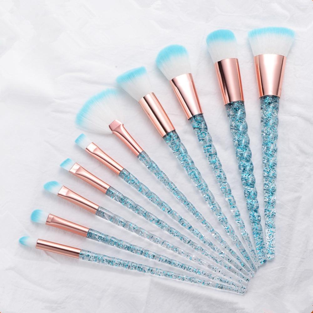 10pcs Unicorn Makeup Brushes Sets Maquiagem Powder Brush Tools