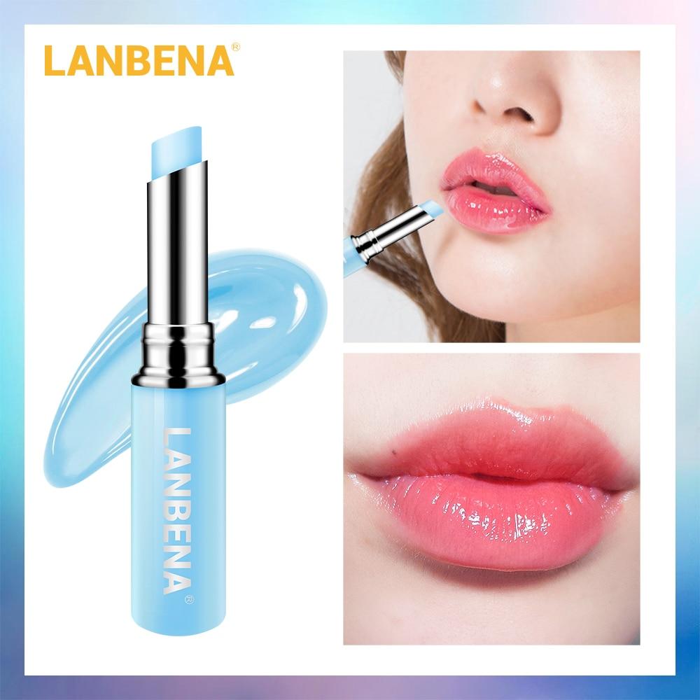 LANBENA Hyaluronic Acid Lip Balm Lip Plumper Moisturizing Reduce Fine Lines Relieve Dryness Long-Lasting Protection Lip Care