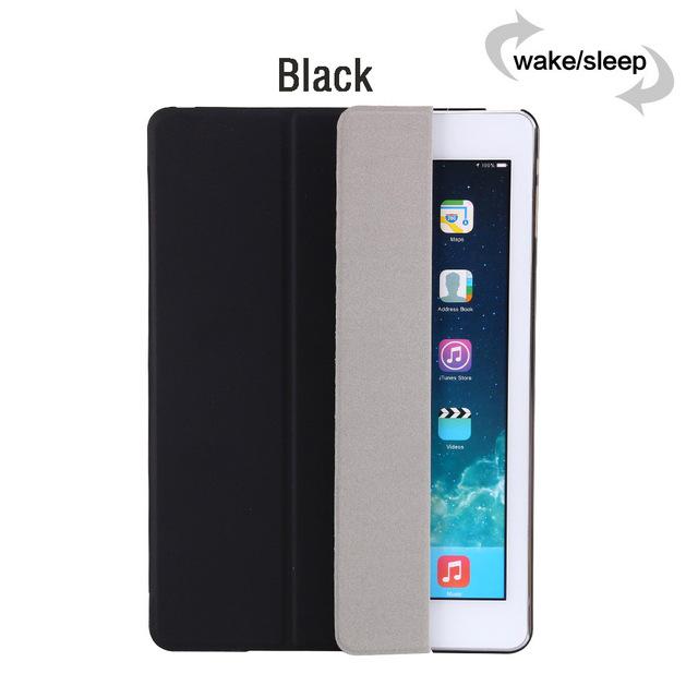 Ultra-thin Magnetic Case For New iPad 9.7 Inch 2017 2018 Air / Air 1 2 PU Leather Funda Cover With Auto Sleep/Wake + Film