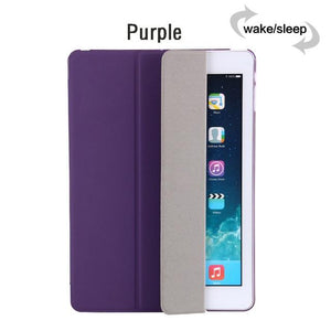 Ultra-thin Magnetic Case For New iPad 9.7 Inch 2017 2018 Air / Air 1 2 PU Leather Funda Cover With Auto Sleep/Wake + Film