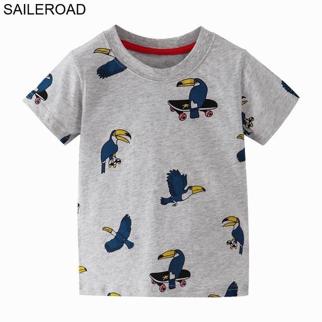 SAILEROAD 2-7 Year Shark Bite Fish Baby Newborn Boys Topwear