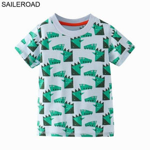 SAILEROAD 2-7 Year Shark Bite Fish Baby Newborn Boys Topwear