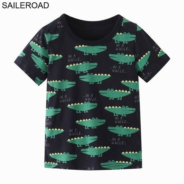 SAILEROAD 2-7 Year Shark Bite Fish Baby Newborn Boys Topwear