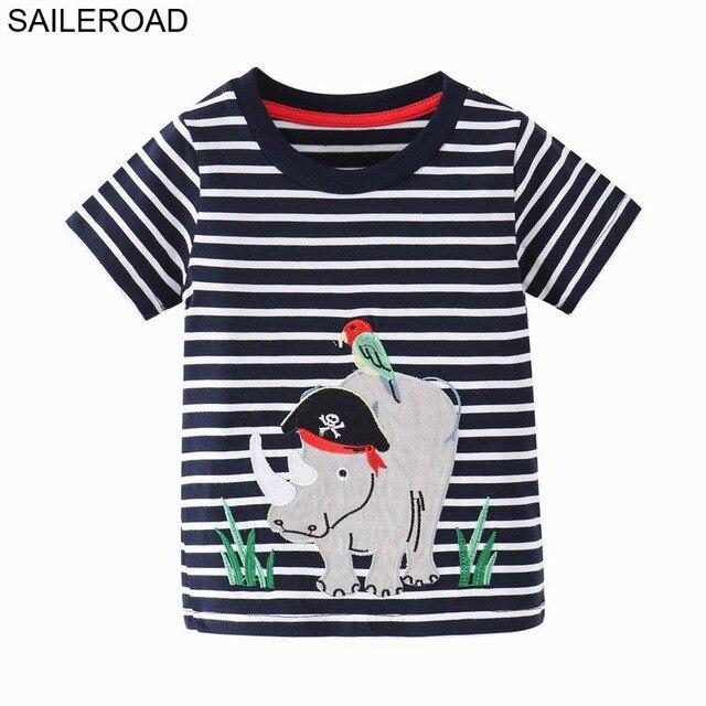 SAILEROAD 2-7 Year Shark Bite Fish Baby Newborn Boys Topwear