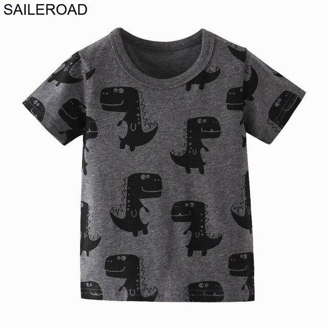 SAILEROAD 2-7 Year Shark Bite Fish Baby Newborn Boys Topwear