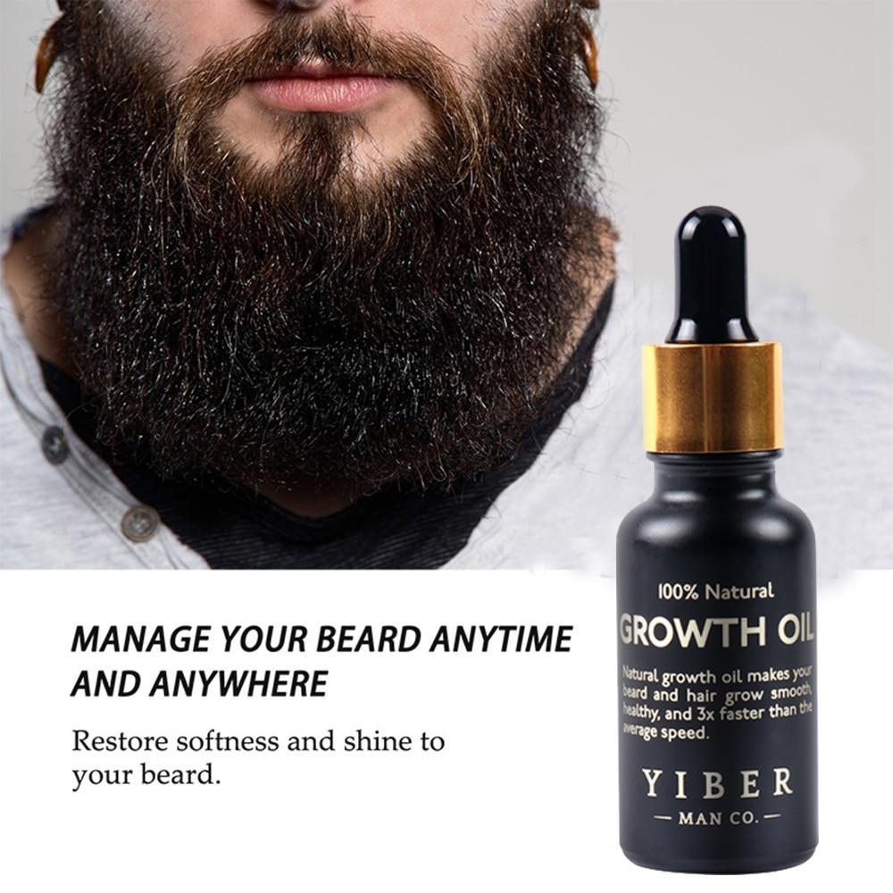 Men Beard Growth Oil Kit Soften Hair Growth Nourishing Enhancer