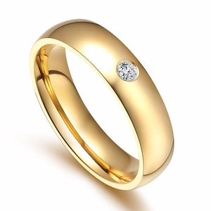 Wedding Bands Ring for Women Men Jewelry Stainless Steel Engagement Ring