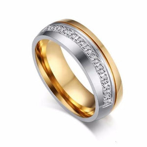 Wedding Bands Ring for Women Men Jewelry Stainless Steel Engagement Ring