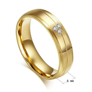 Wedding Bands Ring for Women Men Jewelry Stainless Steel Engagement Ring