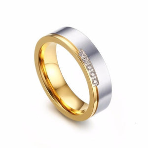 Wedding Bands Ring for Women Men Jewelry Stainless Steel Engagement Ring