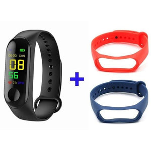 Doolnng M3 Plus Sport Fitness tracker Watch Smartband Smart Bracelet Blood Pressure Heart Rate Monitor Smart band Wristband Men