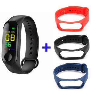 Doolnng M3 Plus Sport Fitness tracker Watch Smartband Smart Bracelet Blood Pressure Heart Rate Monitor Smart band Wristband Men