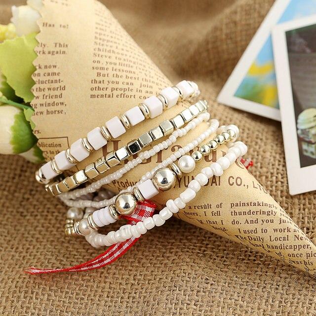 3-4pcs/set Fashion Boho Bracelets & Bangle