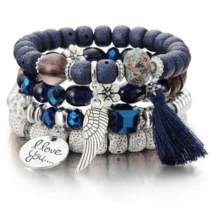 3-4pcs/set Fashion Boho Bracelets & Bangle