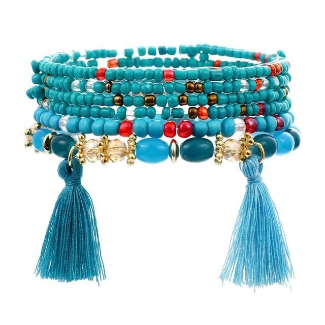 3-4pcs/set Fashion Boho Bracelets & Bangle