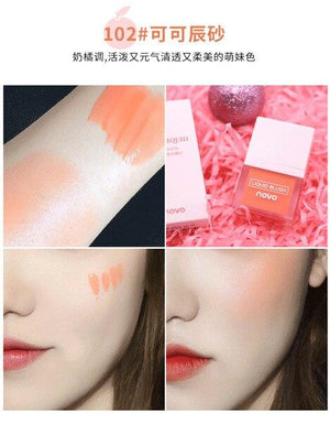 Juice Liquid 4Colors Cheek Makeup Matte Waterproof Long Lasting Blush