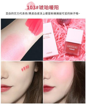 Juice Liquid 4Colors Cheek Makeup Matte Waterproof Long Lasting Blush
