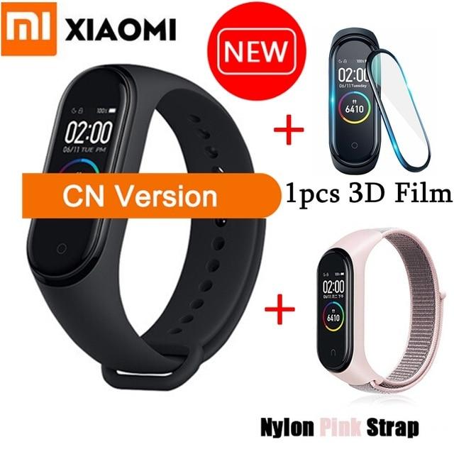 Global Version Xiaomi Mi Band 4 Smart Bracelet 3 Color AMOLED Screen Heart Rate Fitness Bluetooth 5.0 Sport Waterpfoof Wristband