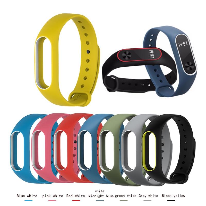 Smart watch M2 3 4 strap for Xiaomi Mi Band 2 Silicone Bracelet watchbands Wristband Replacement Sports rubber Accessories