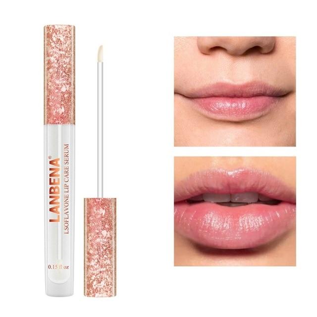 4ml Collagen Lip Plumping Gloss Moisturizer Lip Care Essence Anti Aging Anti-Wrinkle Gel Lip Plumper Liquid Serum