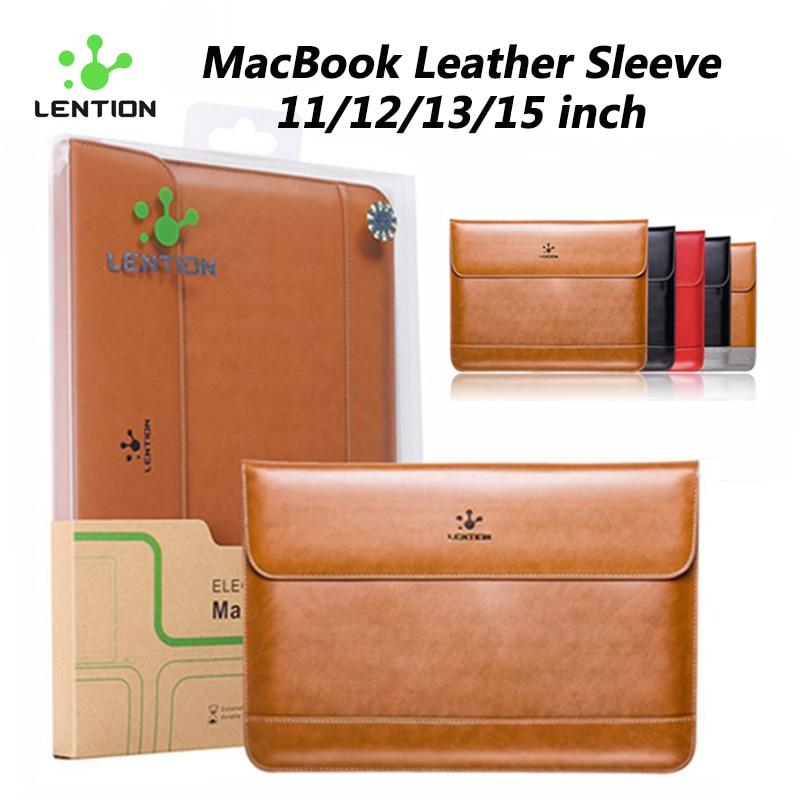 Leather laptop Sleeve Case for Macbook Air 13.3 Pro 15 Retina 11 12 13 14 15.6 inch bag for New Mac Air,iPad Pro 12.9 , notebook