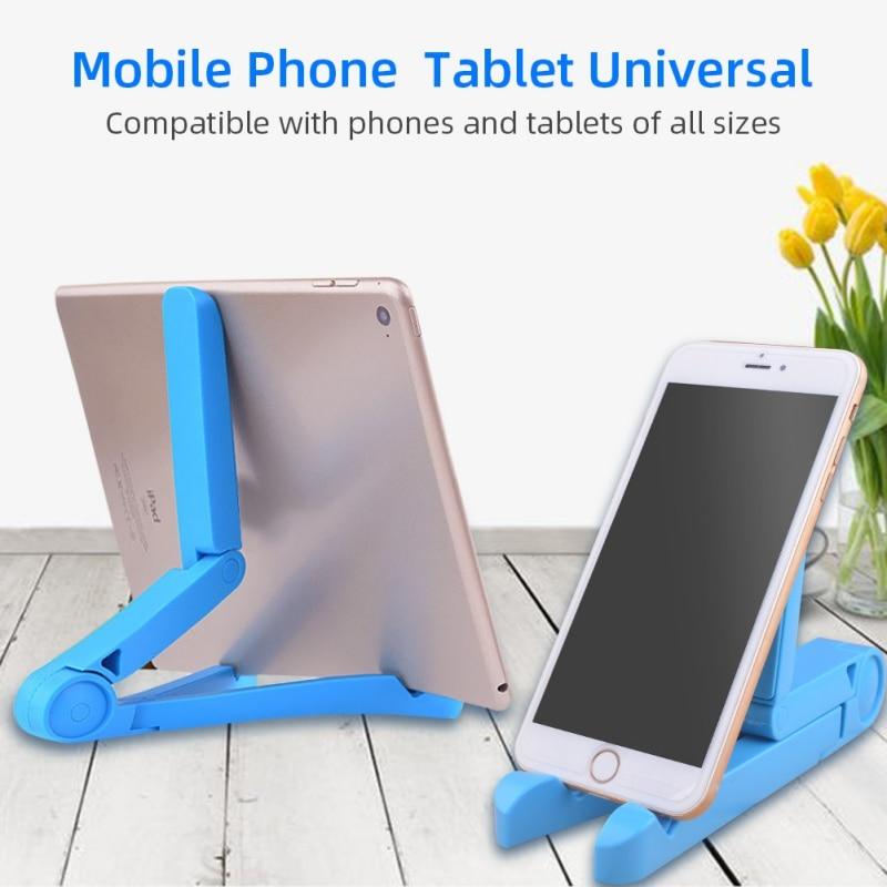 Universal Foldable Phone Tablet Holder Adjustable Desktop Mount Stand Tripod Stable for iPhone iPad Kindle For Xiaomi SamSung