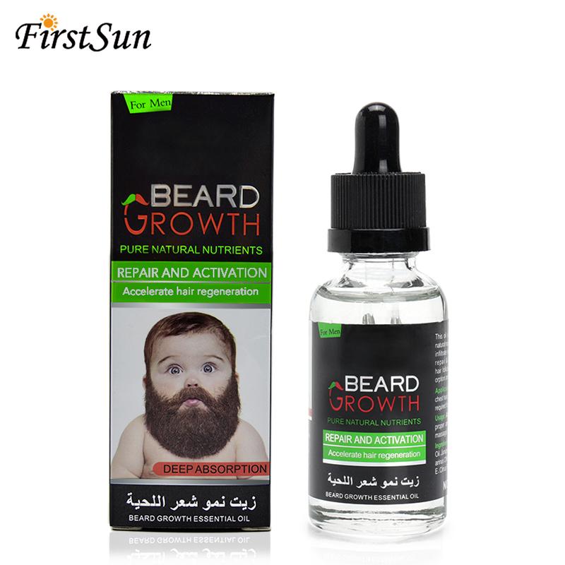 Natural Organic Beard Oil Balsam Wax Hair Loss Conditioner For Fast Beard Growth 30ml