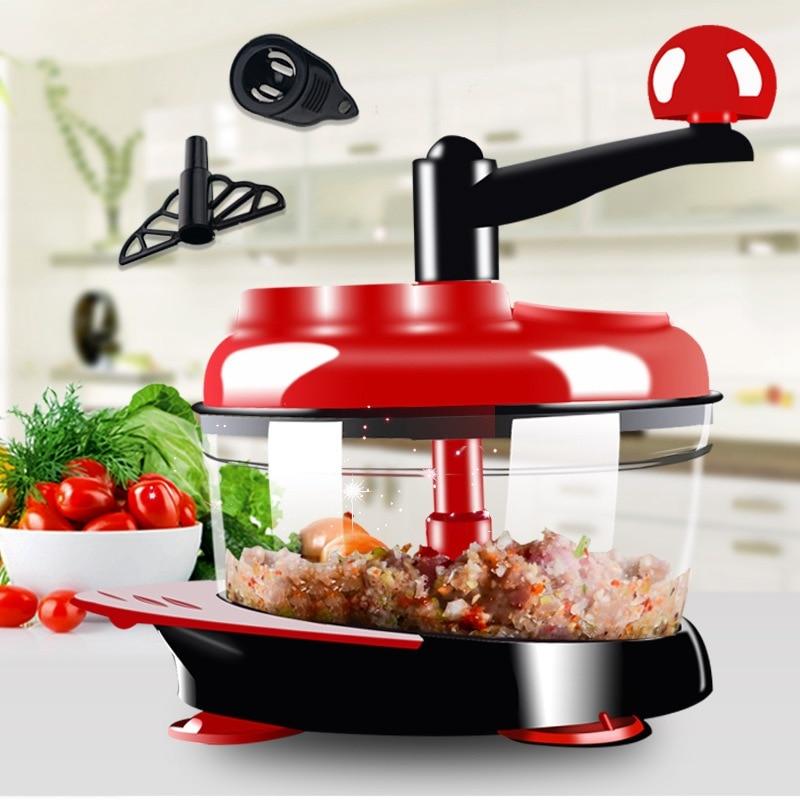 500ml-1.5L High-capacity Multi-function Kitchen Manual Food Processor