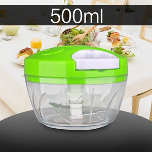 500ml-1.5L High-capacity Multi-function Kitchen Manual Food Processor