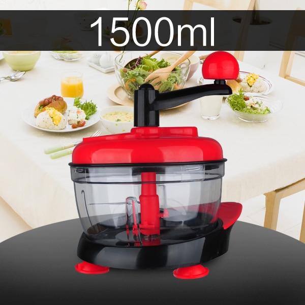 500ml-1.5L High-capacity Multi-function Kitchen Manual Food Processor