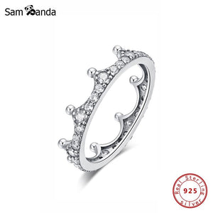 925 Sterling Silver Ring Enchanted Crown Stackable Ring