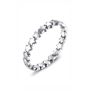 925 Sterling Silver Ring Enchanted Crown Stackable Ring