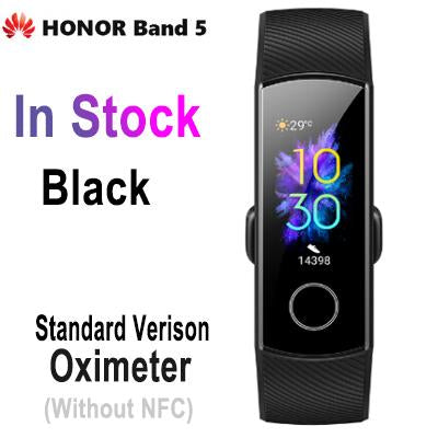 Huawei Honor Band 5 Smart Band Bracelet Wristband Watch Amoled Touch Screen Sport Swimming Heart Rate Blood Oxygen Sleep Tracker