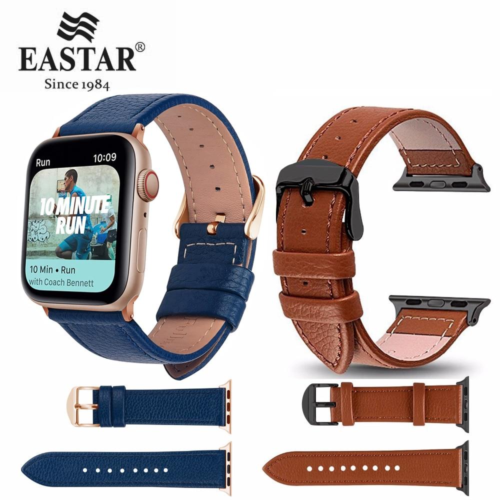 Eastar 3 Color Hot Sell Leather Watchband for Apple Watch Band Series 5/3/2/1 Sport Bracelet 42 mm 38 mm Strap For iwatch 4 Band