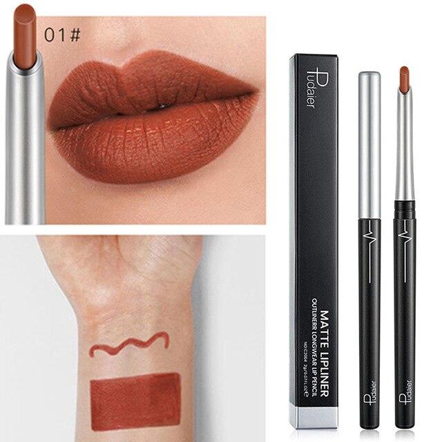 17 Colors Matte Lip Liner Smudge Proof Long Lasting Lip Pencil for Women Makeup SSwell