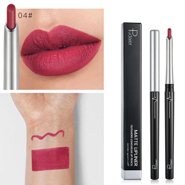 17 Colors Matte Lip Liner Smudge Proof Long Lasting Lip Pencil for Women Makeup SSwell