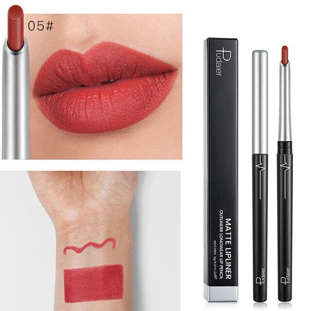 17 Colors Matte Lip Liner Smudge Proof Long Lasting Lip Pencil for Women Makeup SSwell