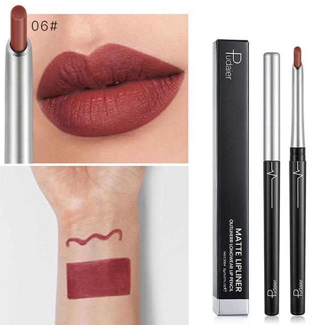 17 Colors Matte Lip Liner Smudge Proof Long Lasting Lip Pencil for Women Makeup SSwell