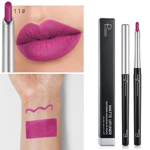 17 Colors Matte Lip Liner Smudge Proof Long Lasting Lip Pencil for Women Makeup SSwell