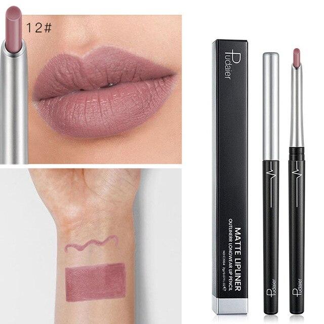 17 Colors Matte Lip Liner Smudge Proof Long Lasting Lip Pencil for Women Makeup SSwell