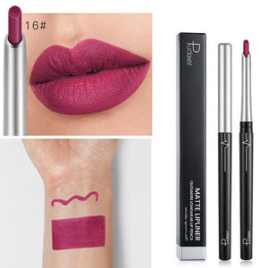 17 Colors Matte Lip Liner Smudge Proof Long Lasting Lip Pencil for Women Makeup SSwell