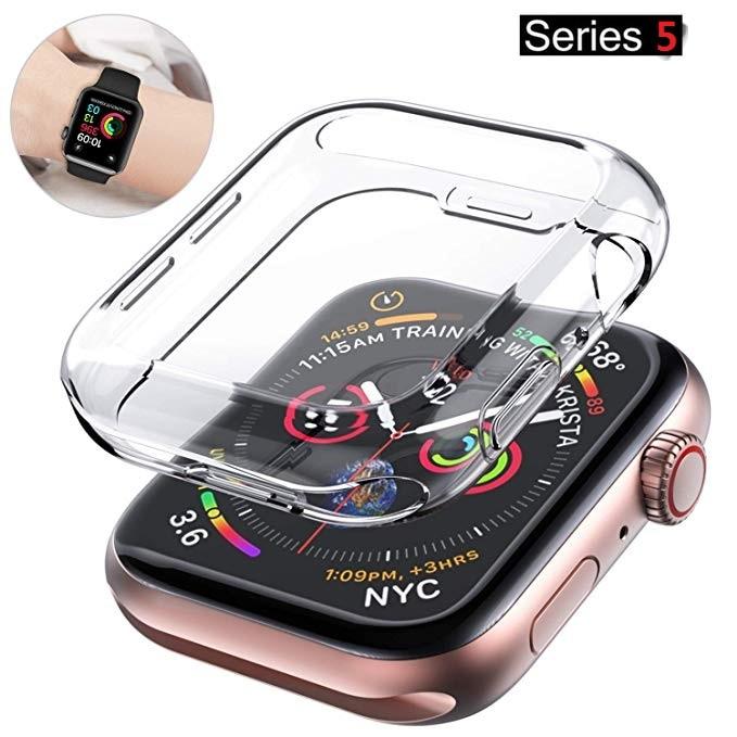 Ultra-Thin Cover For Apple Watch Series 4/5 case 44mm 40mm All-Around Screen Protector For iWatch Series 3/2 42mm 38mm Shell